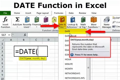 excel function retrieve date and time from computer