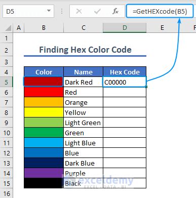 excel green fill with dark green text hex code