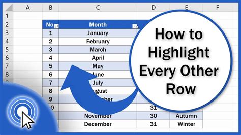 5 Ways to Highlight Rows