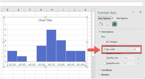Excel Histogram Bin Range Example