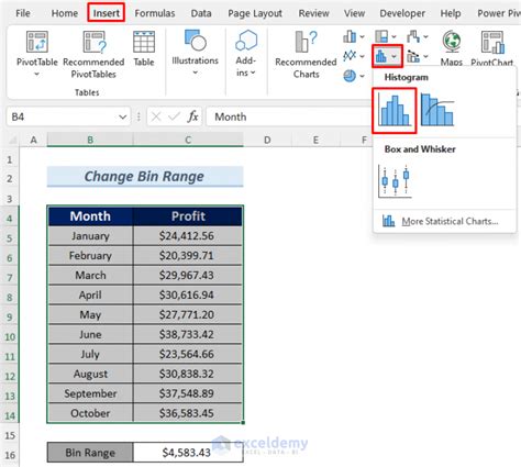 Excel Histogram Change Bin Range Mac
