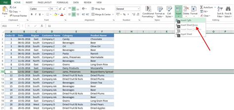 Excel Hotkey to Insert Row