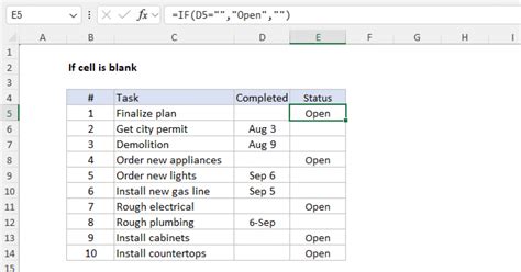 excel how to check if cell is blank