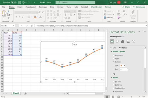 Create Excel Line Graph