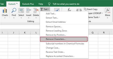 excel how to remove special characters from a cell