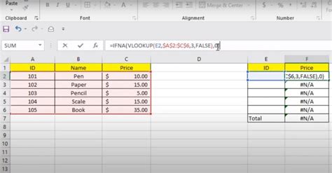 Excel IFNA Function Simplified