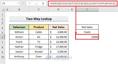 Excel Index Match Formula Guide