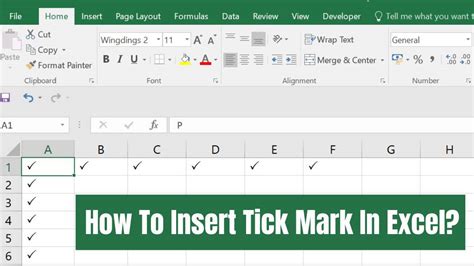5 Ways to Insert Tick
