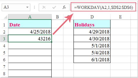 excel insert dates without weekends