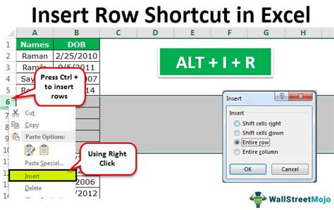 5 Ways Insert Row