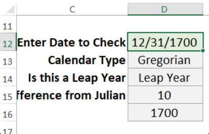 excel leap year