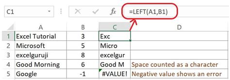 Excel Left Explained