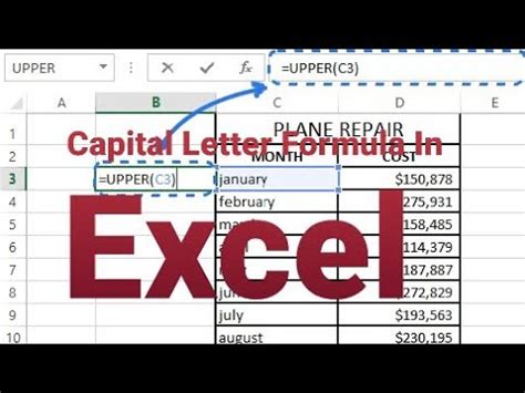 Excel Letter Formula