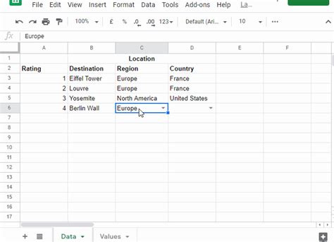 excel limit drop down list based on another cell