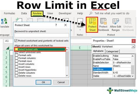 excel limit rows per page