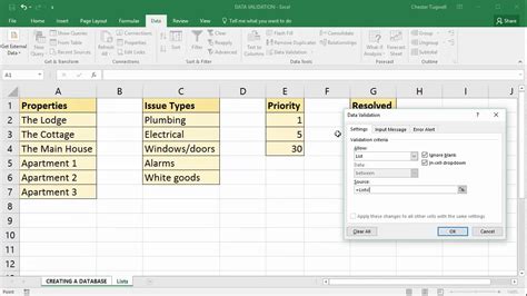 excel list data from another sheet