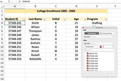 excel list data from multiple sheets