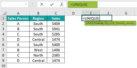 excel list remove duplicates formula