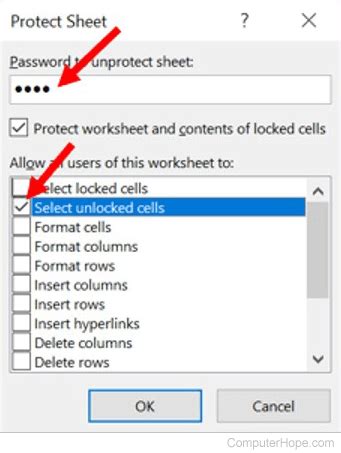 Excel Lock Cells In Unprotected Worksheet