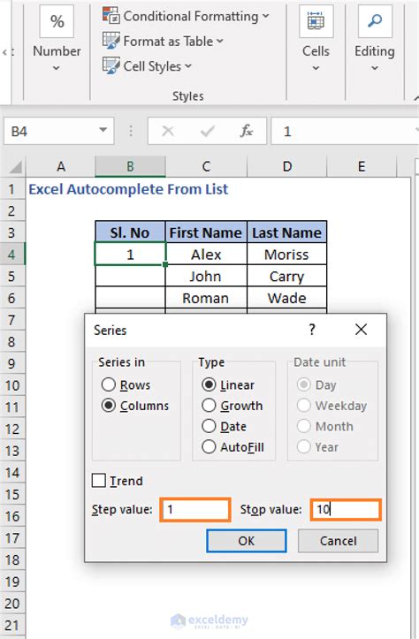 Excel Macro Autocomplete From List