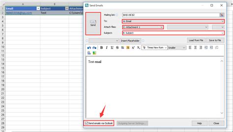 Excel Mail To Function