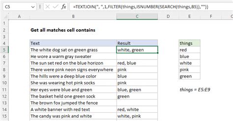 Excel Match Entire Cell Contents
