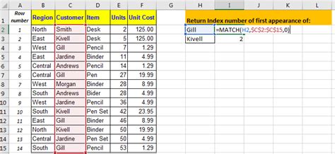 excel match not finding value