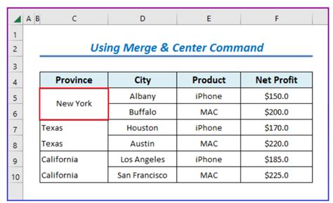 Merge Rows in Excel