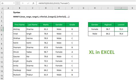 Excel Minifs Guide