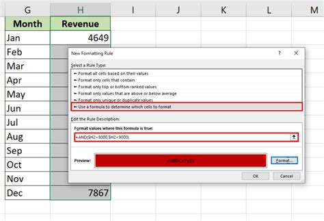 excel multiple conditional formatting same cell