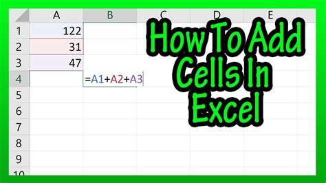 excel not adding cells