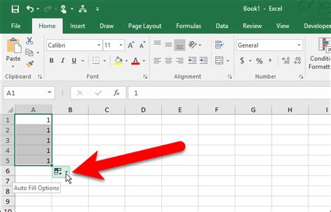 excel not auto fill sequence numbers