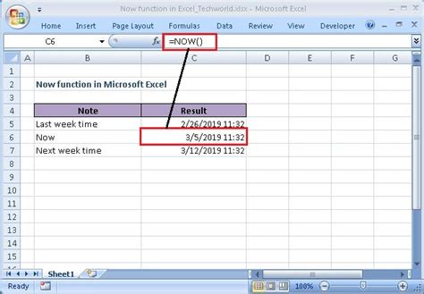 5 Excel Now Formula Tips