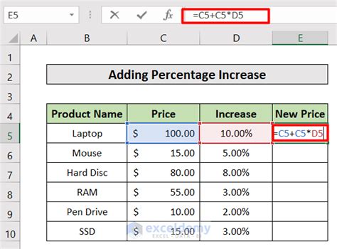 Excel Percentage Sum Calculation