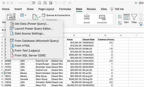 excel power query get data from power bi dataset
