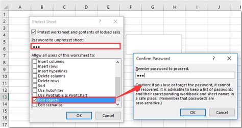 excel protect cells from editing but allow copy