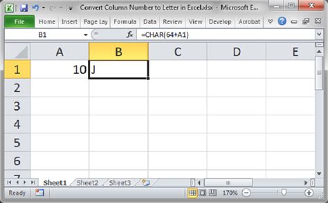 Excel Put Column Letter In Cell