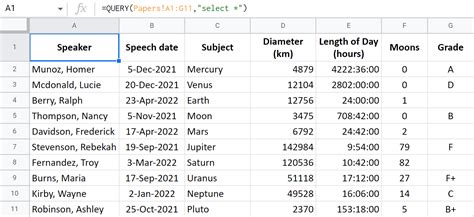 excel query function like google sheets