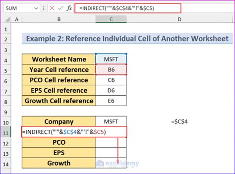 Excel Reference Sheet Name Based On Cell Value