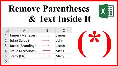 Excel Remove Brackets From Text