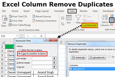 excel remove duplicates from column keep first