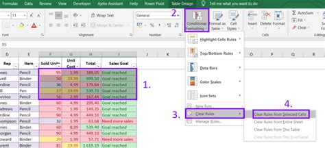 excel remove multiple conditional formatting
