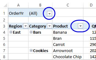 Excel Remove Table Header Arrow