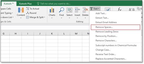 Remove Whitespace in Excel