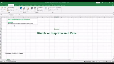 5 Ways Turn Off Excel Research
