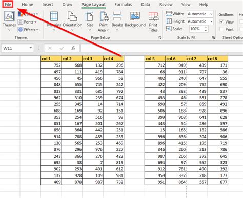 excel rows and columns disappear