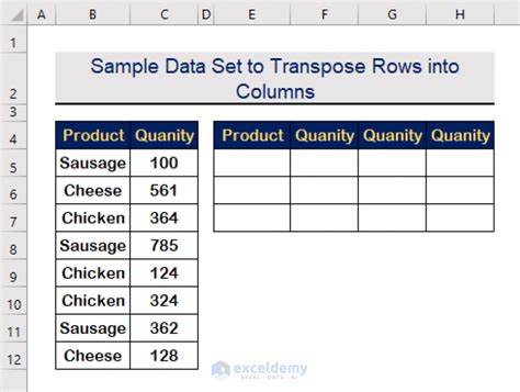 5 Ways Transpose Rows