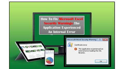 Excel Security Warning Certificate Error