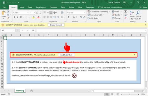 Excel Security Warning Some Active Content
