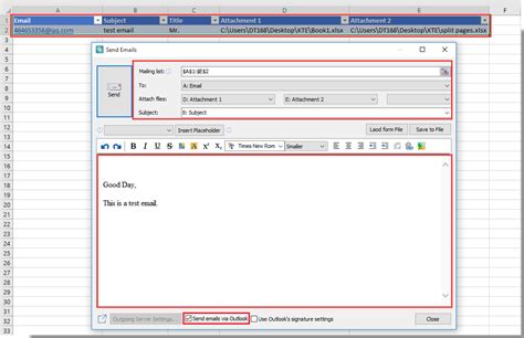 excel send email notification based on cell value
